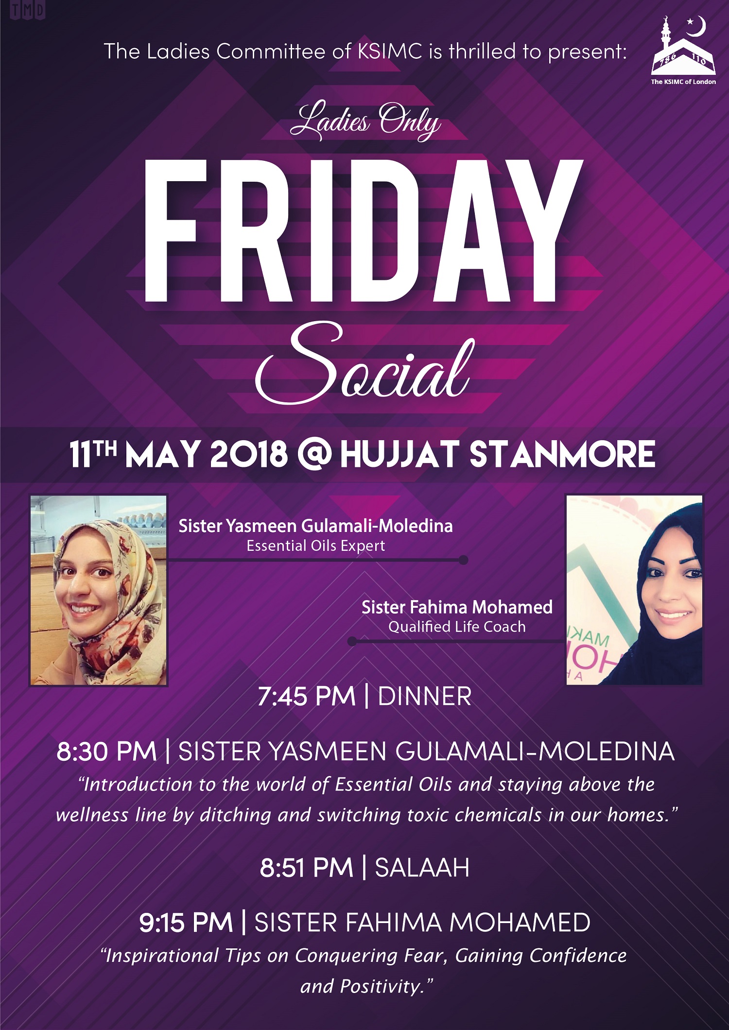 Friday Social Poster ladiesw